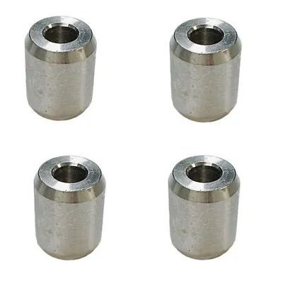 1/8  Stainless Steel Wire Rope Stop Loop Sleeve Round Crimps For Wire Rope 4 PC • $11.77