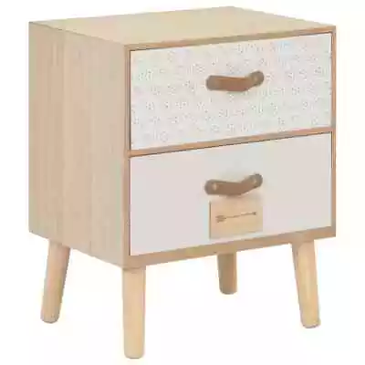 2x Bedside Tables Set Drawers Storage Side Cabinets Bedroom Nightstand Pine Wood • $72.02