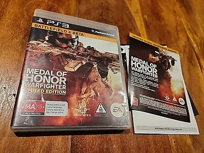 PS3 Medal Of Honor Warfighter Limited Edition PlayStation 3 + Manual FREE POST • $7.99