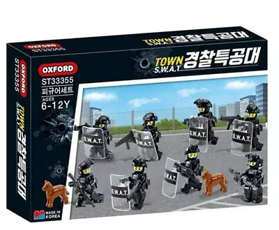 Oxford S.W.A.T Team Figure Set SWAT Police Cop Made Korea Block ST33355 Freeship • $49.80