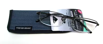 MAGNIVISION HyperFlexx Reading Glasses With Soft Case HF11 GUN - CHOOSE DIOPTER • $17.99