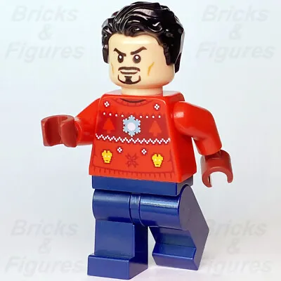 Marvel Super Heroes LEGO® Tony Stark Christmas Sweater Avengers Minifigure 76196 • $12.39