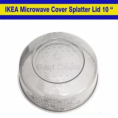 IKEA PRICKIG Microwave Cover Splatter Lid 10  Gray NEW • $8.85