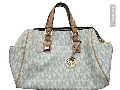 Michael Kors Grayson Logo Handbag No Long  Strap Very Good To Excellent Cond. • $45.50