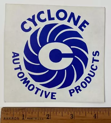 Cyclone Automotive Products Sticker 4 1/4  X 4 1/4  Vintage Original Drag Racing • $5