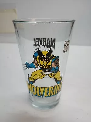 (1) Pre-owned Marvel Comics Wolverine Glass Cup Zero Damage Needs Cleaning. • $66