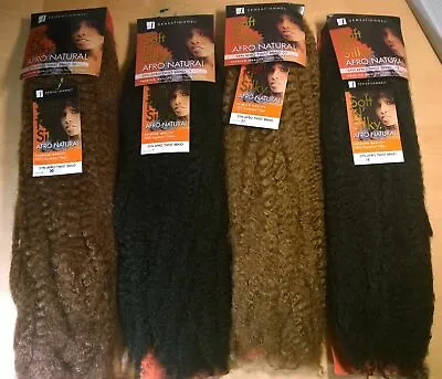 Sensationnel Soft N Silky Afro Kinky Hair Natural Twist Braid Marley 24 Inch • £7.49