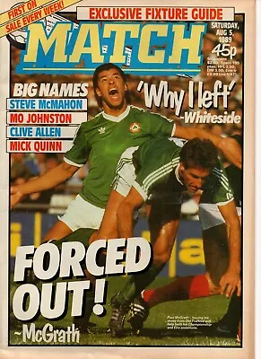 £1.43 • Buy Match Football Magazine 5th August 1989 - Liverpool Manchester United