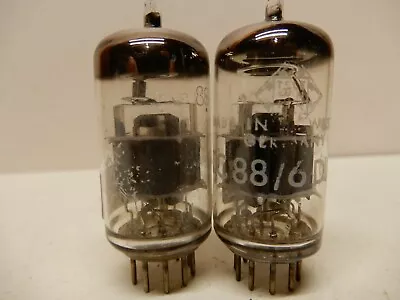 Telefunken 6DJ8 Vacuum Tubes Fair Graphics Testing 87/87% 80/83%  • $75