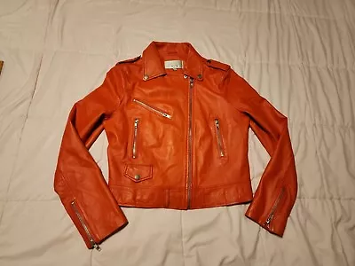 Mishka Women's   Orange Size 2 Motorcycle Jacket  • $32.88