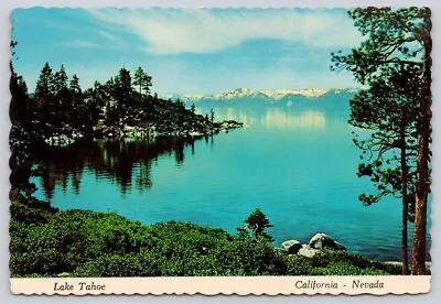 Lake Tahoe CA NV Sierra Nevada Mountain View Vintage Oversized 4x6 Postcard • $5.97