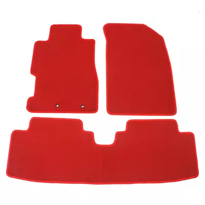 For 01-05 Honda Civic Floor Mats Carpets Red Nylon Front & Rear Non-slip 3PCS • $53.99