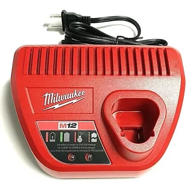 Milwaukee M12 Battery Charger Lithium Ion 48-59-2401 Ships Immediately! • $15.99