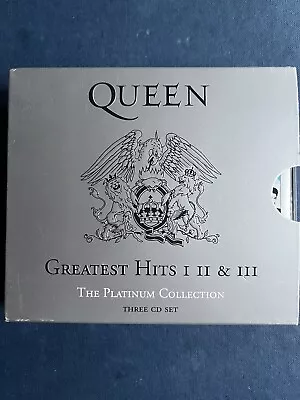 Queen Greatest Hits 12+3 Platinum Collection Used 51 Track Rock Pop 70s 80s 90s • £5