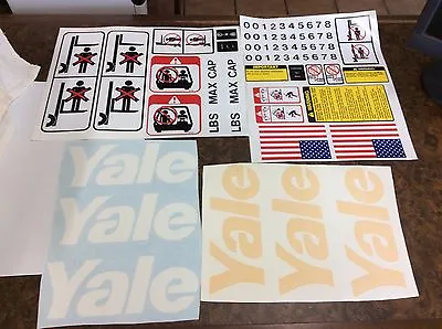 Yale Forklift Decal Set Complete With Safety Decals . GLC050 GLP040 • $25