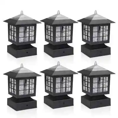 2/4/6/8 Pack LED Post Deck Cap Square Fence Light Solar Powered Outdoor Light • $55.99