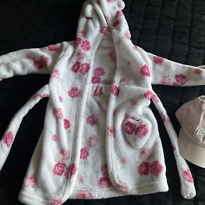 Baby Girl Dressing Gown 12-18 Months • £2