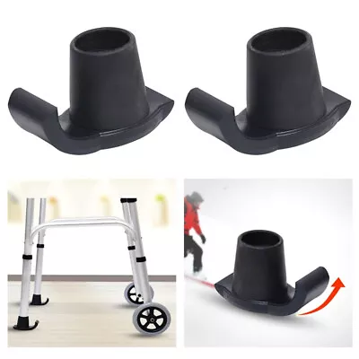 $11.95 • Buy 1 Pair For Drive Medical Ski Walker Glide Skiing Skid Resistant Black