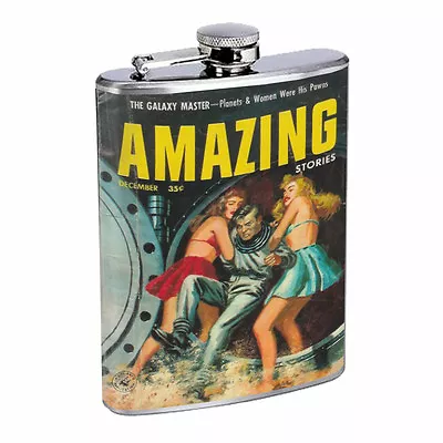 Vintage Alien Abduction D13 Flask 8oz Stainless Steel Hip Drinking Whiskey  • $14.95