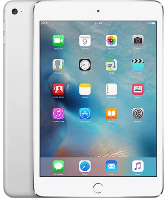 Apple IPad Mini 4 128GB Wi-Fi + Cellular (Unlocked) 7.9in - Silver • $149