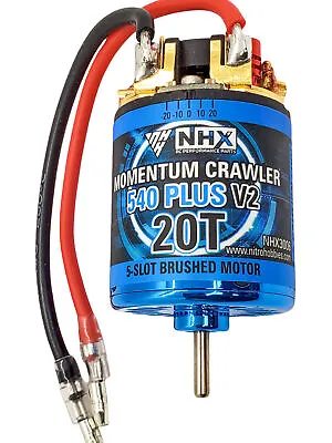 NHX RC Momentum 5-Slot 540 Plus V2 20T Brushed Crawler / Cars Motor • $39.95