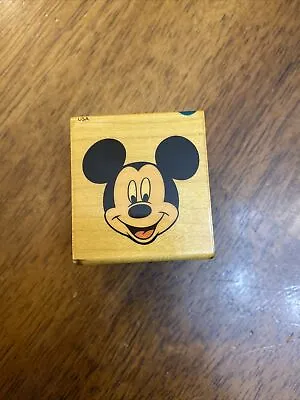 All Night Media Mickey Face 540-D02 Wood Mounted Rubber Stamp Disney Mouse • $5.82