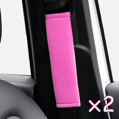 £5.16 • Buy 2PCS Car Seat Belt Cover Strap Pad Shoulder Comfort Cushion Pink Car Accessories