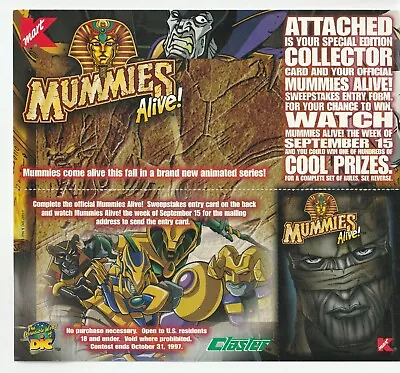 VTG 1997 Mummies Alive Sweepstakes Kmart Promo Card DIC • $169.96