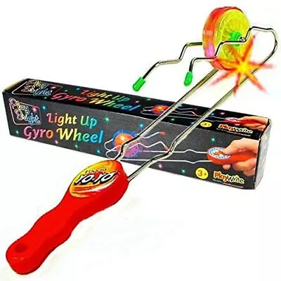 New Light Up Gyro Kinetic Wheel Rail Twister Item Package Quantity High Quality • £7.44