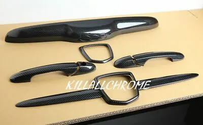 Kill All Chrome Full Abarth Kit - Handles Whiskers Boot Handle Rear Badge 500 • $403.21