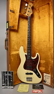 2006 Fender American Vintage '62 Jazz Bass Reissue Olympic White W/OHSC • $2195