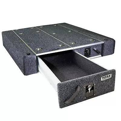 $538 • Buy Titan Rear Drawer 1300mm+Wings Utes Incl Fridge Slide Suits Single And Dual Cab
