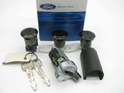 $59.95 • Buy NOS 1988-1990 Ford Escort Complete Door & Ignition Lock Set OEM # E8FZ-6122050-A