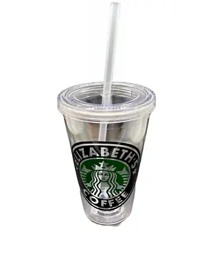 $7 • Buy Starbucks Insulated Acrylic Cups-16 Oz.-Lids And Straw-Personalized