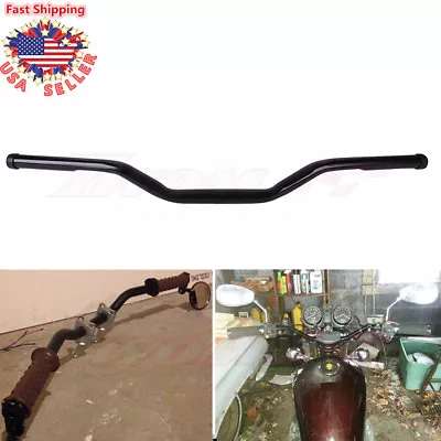 Black 1'' Drag Bars Motorcycle Custom Handlebar Fit Harley Sportster XL 883 1200 • $42.25