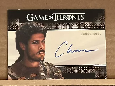 2019 Rittenhouse Game Of Thrones Chuku Modu As Aggo Autograph Card • $19.78