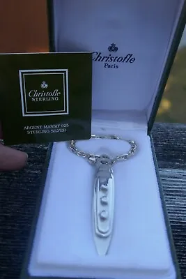 Vintage Christofle Sterling Silver Yacht / Ship Key Chain In Original Box  • $295