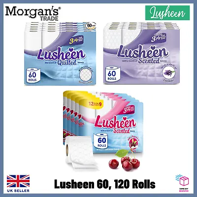 £22.99 • Buy Lusheen 3 Ply Quilted Scented Absorbency & Strength Toilet Paper 60 | 120 Rolls