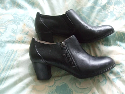 £9.99 • Buy M&S Black Leather Footglove Trouser Shoes Size 6.5