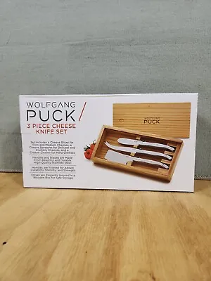 NEW Wolfgang Puck 3 Piece Cheese Knife Set NIB  • $25.95