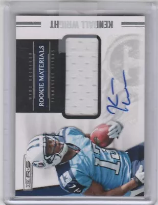 2012 Kendall Wright Panini Leaf Rookies & Stars Rookie Materials Auto #090/499 • $1.99