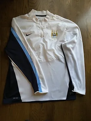 Manchester City Jacket Third Kit 2013-14 Season  Nike 2XL Men’s 3/4 Zip Up • $57