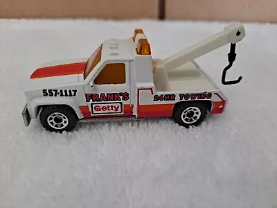 Matchbox Truck 1987 Getty Oil GMC Wrecker MB21 Frank's Towing  Vintage • $9.99