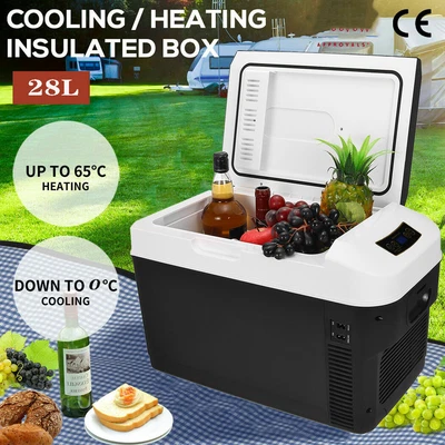 $142.99 • Buy 28L Refrigerator Portable Fridge Freezer Iceless Cooler 12V/24V Camping Car AU