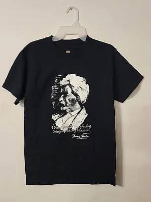 Vintage Mark Twain T Shirt Tee Adult Size S Fruit Loom Graphic Logo New • $6