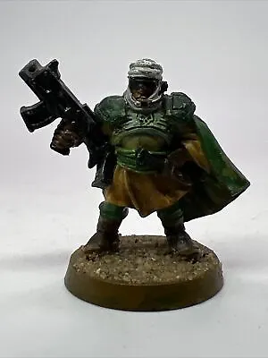 Warhammer 40K Metal IMPERIAL GUARD TALLARN DESERT RAIDER LIEUTENANT CR20 • £19.99