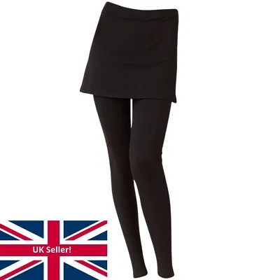 £15.99 • Buy Just Essentials Women's / Girls 2 In 1 Leggings & Skirt Skeggings Long Leg Black