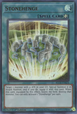 Stonehenge [BLCR-EN024] Ultra Rare - Yu-Gi-Oh! - NM • $1