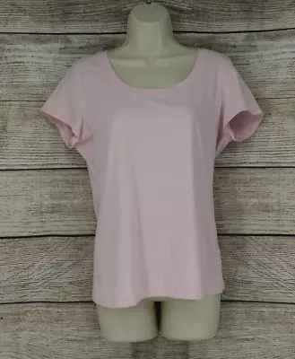 Philosophy By Republic Womens Short Sleeve Fitted T-Shirt Size Large Pale Pink • $16.99