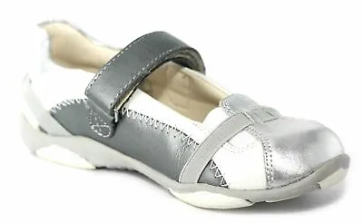 Umi Arabella Girls Casual Silver And White Shoes [700222] UK 10 EU 28 • £28